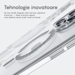 Husa MagSafe pentru iPhone 13 Pro, CASEY STUDIOS, de Protectie, Slim, pentru Incarcare Wireless, Margini Ridicate pentru Protectia Ecranului si a Camerelor Transparent