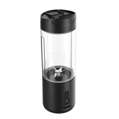 Mini Blender Portabil LAGATO BlendXpert Pro, 24000 RMP, 150W, 4000mAh, Capacitate 530ml, 6 Lame Ascutite de Otel, Tehnologie Pulse, Design Unic, Impermeabil, Smoothie-uri, Sucuri, Shake-uri Proteice, Negru Negru