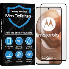 Folie Sticla CASEY STUDIOS compatibila cu Motorola Edge 50 Ultra, Full Glue, Duritate Militara, Ultra HD, Anti Zgarieturi, Anti Amprente, Anti Socuri, Margini Negre