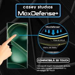 Folie Sticla CASEY STUDIOS compatibila cu Oppo Find X6, Full Glue, Duritate Militara, Ultra HD, Anti Zgarieturi, Anti Amprente, Anti Socuri, Margini Negre Negru