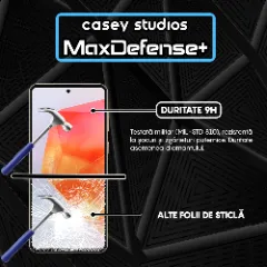 Folie Sticla CASEY STUDIOS compatibila cu Samsung Galaxy C55, Full Glue, Duritate Militara, Ultra HD, Anti Zgarieturi, Anti Amprente, Anti Socuri, Margini Negre Negru