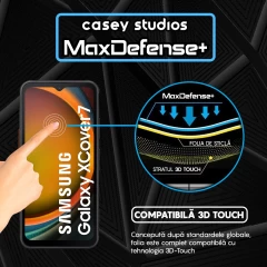 Folie Sticla CASEY STUDIOS compatibila cu Samsung Galaxy Xcover7, Full Glue, Duritate Militara, Ultra HD, Anti Zgarieturi, Anti Amprente, Anti Socuri, Margini Negre Negru