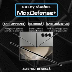 Folie Sticla CASEY STUDIOS compatibila cu Samsung Galaxy Z Fold5, Full Glue, Duritate Militara, Ultra HD, Anti Zgarieturi, Anti Amprente, Anti Socuri, Margini Negre Negru