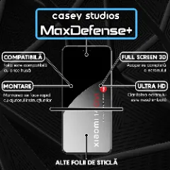 Folie Sticla CASEY STUDIOS compatibila cu Xiaomi 14 Civi, Full Glue, Duritate Militara, Ultra HD, Anti Zgarieturi, Anti Amprente, Anti Socuri, Margini Negre Negru