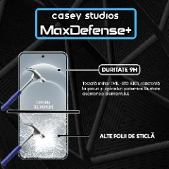 Folie Sticla CASEY STUDIOS compatibila cu Xiaomi 14 Ultra, Full Glue, Duritate Militara, Ultra HD, Anti Zgarieturi, Anti Amprente, Anti Socuri, Margini Negre Negru