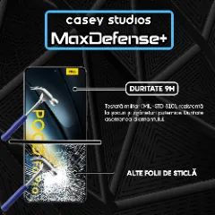 Folie Sticla CASEY STUDIOS compatibila cu Xiaomi Poco F6 Pro, Full Glue, Duritate Militara, Ultra HD, Anti Zgarieturi, Anti Amprente, Anti Socuri, Margini Negre Negru