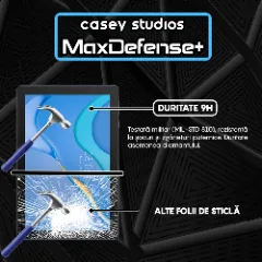 Folie Sticla CASEY STUDIOS? pentru Huawei MatePad T 10 9.7 / T 10 9.7 2020, Full Glue, Sticla Securizata, Duritate Militara, Ultra HD, Protectie Profesionala Ecran 3D, Anti Zgarieturi, Anti Socuri, Transparenta Transparent