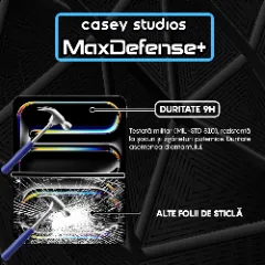 Folie Sticla CASEY STUDIOS? pentru iPad Pro 11 2024, Full Glue, Sticla Securizata, Duritate Militara, Ultra HD, Protectie Profesionala Ecran 3D, Anti Zgarieturi, Anti Socuri, Transparenta Transparent