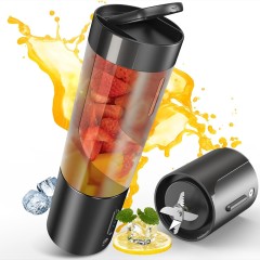 Mini Blender Portabil LAGATO Classic Pro, 24000 RMP, 150W, 4000mAh, Capacitate 500ml, 6 Lame Ascutite de Otel, Tehnologie Pulse, Design Unic, Impermeabil, Smoothie-uri, Sucuri, Shake-uri Proteice, Negru