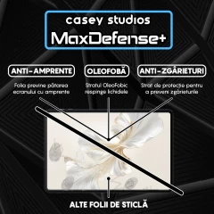 Folie Sticla CASEY STUDIOS? pentru Honor Pad 9 Pro, Full Glue, Sticla Securizata, Duritate Militara, Ultra HD, Protectie Profesionala Ecran 3D, Anti Zgarieturi, Anti Socuri, Transparenta Transparent