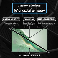 Folie Sticla CASEY STUDIOS? pentru Honor MagicPad 2 12.3, Full Glue, Sticla Securizata, Duritate Militara, Ultra HD, Protectie Profesionala Ecran 3D, Anti Zgarieturi, Anti Socuri, Transparenta Transparent