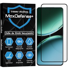 Folie Sticla CASEY STUDIOS? pentru OnePlus Nord 4, Full Glue, Sticla Securizata, Duritate Militara, Ultra HD, Protectie Profesionala Ecran 3D, Anti Zgarieturi, Anti Socuri, Negru