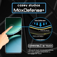 Folie Sticla CASEY STUDIOS? pentru OnePlus Nord 4, Full Glue, Sticla Securizata, Duritate Militara, Ultra HD, Protectie Profesionala Ecran 3D, Anti Zgarieturi, Anti Socuri, Negru Negru