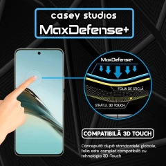 Folie Sticla CASEY STUDIOS? pentru Realme 13 Pro Plus, Full Glue, Sticla Securizata, Duritate Militara, Ultra HD, Protectie Profesionala Ecran 3D, Anti Zgarieturi, Anti Socuri, Negru Negru