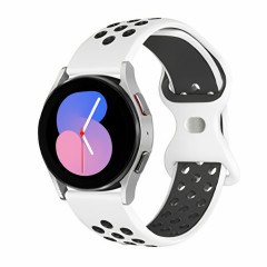 Curea Silicon Samsung Galaxy Watch 4 40mm/4 44mm/4 Clasic 46mm/5 40mm/5 44mm/5 Pro/6 44mm/6 Classic 43mm/6 Clasc 47mm/7 40mm/7 44mm/Active/Active 2 40mm/Active 2 44mm/SE 40mm/ - 20mm MM Silicone Sport Loop Casey Studios, din Silicon, cu perforatii