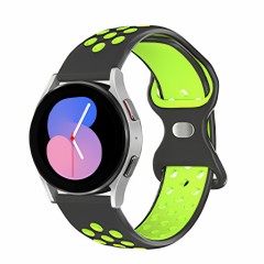 Curea Silicon Samsung Galaxy Watch 4 40mm/4 44mm/4 Clasic 46mm/5 40mm/5 44mm/5 Pro/6 44mm/6 Classic 43mm/6 Clasc 47mm/7 40mm/7 44mm/Active/Active 2 40mm/Active 2 44mm/SE 40mm/ - 20mm MM Silicone Sport Loop Casey Studios, din Silicon, cu perforatii