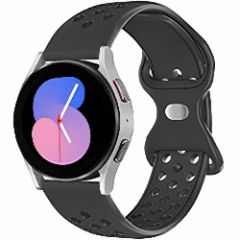 Curea Silicon Samsung Galaxy Watch 4 40mm/4 44mm/4 Clasic 46mm/5 40mm/5 44mm/5 Pro/6 44mm/6 Classic 43mm/6 Clasc 47mm/7 40mm/7 44mm/Active/Active 2 40mm/Active 2 44mm/SE 40mm/ - 20mm MM Silicone Sport Loop Casey Studios, din Silicon, cu perforatii