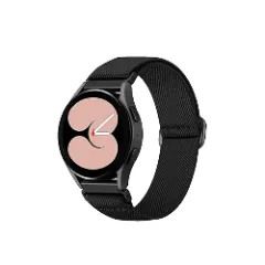 Curea Braided Samsung Galaxy Watch 4 40mm/4 44mm/4 Clasic 46mm/5 40mm/5 44mm/5 Pro/6 44mm/6 Classic 43mm/6 Clasc 47mm/7 40mm/7 44mm/Active/Active 2 40mm/Active 2 44mm/SE 40mm/ - 20mm Braided Casey Studios Negru