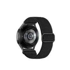 Curea Braided Samsung Galaxy Watch 4 40mm/4 44mm/4 Clasic 46mm/5 40mm/5 44mm/5 Pro/6 44mm/6 Classic 43mm/6 Clasc 47mm/7 40mm/7 44mm/Active/Active 2 40mm/Active 2 44mm/SE 40mm/ - 20mm Braided Casey Studios Negru