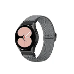 Curea Braided Samsung Galaxy Watch 4 40mm/4 44mm/4 Clasic 46mm/5 40mm/5 44mm/5 Pro/6 44mm/6 Classic 43mm/6 Clasc 47mm/7 40mm/7 44mm/Active/Active 2 40mm/Active 2 44mm/SE 40mm/ - 20mm Braided Casey Studios Gri 