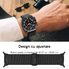 Curea Braided Samsung Galaxy Watch Ultra Braided Casey Studios Negru