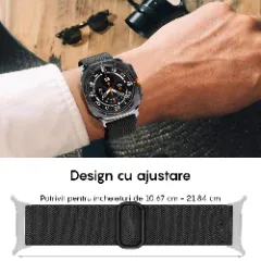 Curea Braided Samsung Galaxy Watch Ultra Braided Casey Studios Negru