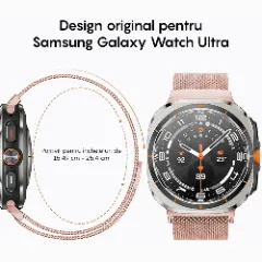 Curea Milanese Samsung Galaxy Watch Ultra Casey Studios Pink Sand