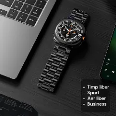 Curea Metalică Samsung Galaxy Watch Ultra Metalică Casey Studios Black