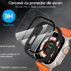 Carcasa 360° (Husa + Folie) Apple Watch Ultra - 49MM Casey Studios Black