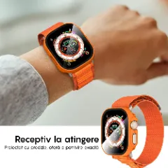 Carcasa 360° (Husa + Folie) Apple Watch Ultra - 49MM Casey Studios Orange