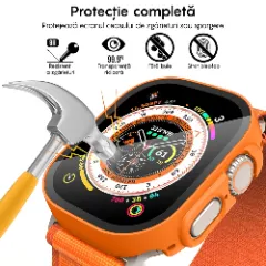 Carcasa 360° (Husa + Folie) Apple Watch Ultra - 49MM Casey Studios Orange