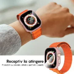 Carcasa 360° (Husa + Folie) Apple Watch Ultra - 49MM Casey Studios Pink