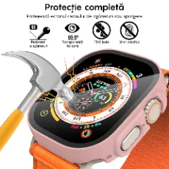 Carcasa 360° (Husa + Folie) Apple Watch Ultra - 49MM Casey Studios Pink