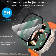 Carcasa 360° (Husa + Folie) Apple Watch Ultra - 49MM Casey Studios Green