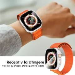 Carcasa 360° (Husa + Folie) Apple Watch Ultra - 49MM Casey Studios White