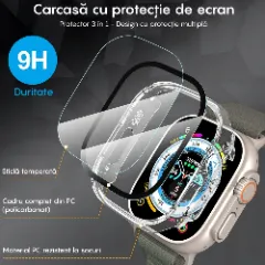 Carcasa 360° (Husa + Folie) Apple Watch Ultra - 49MM Casey Studios Transparent