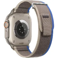 Curea Nailon Trail compatibila cu Apple Watch SE/9/8/7/6/5/4/3/2/1 - 38/40/41MM CASEY STUDIOS, Ajustabila, Respirabila, Material Textil Casey Maro 