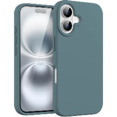 Husa iPhone 16 Casey Studios Premium Soft Silicone, de Protectie, Slim, pentru Incarcare Wireless, Margini Ridicate pentru Protectia Ecranului si a Camerelor