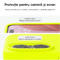 Husa iPhone 16 Plus Casey Studios Premium Soft Silicone, de Protectie, Slim, pentru Incarcare Wireless, Margini Ridicate pentru Protectia Ecranului si a Camerelor Neon