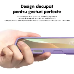 Husa iPhone 16 Plus Casey Studios Premium Soft Silicone, de Protectie, Slim, pentru Incarcare Wireless, Margini Ridicate pentru Protectia Ecranului si a Camerelor Light Lilac