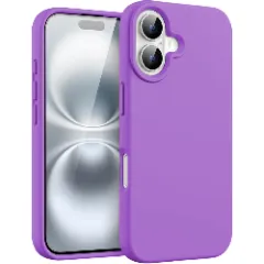 Husa iPhone 16 Plus Casey Studios Premium Soft Silicone, de Protectie, Slim, pentru Incarcare Wireless, Margini Ridicate pentru Protectia Ecranului si a Camerelor Light Purple 