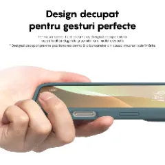 Husa iPhone 16 Plus Casey Studios Premium Soft Silicone, de Protectie, Slim, pentru Incarcare Wireless, Margini Ridicate pentru Protectia Ecranului si a Camerelor Midnight Blue