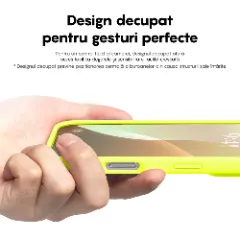Husa iPhone 16 Plus Casey Studios Premium Soft Silicone, de Protectie, Slim, pentru Incarcare Wireless, Margini Ridicate pentru Protectia Ecranului si a Camerelor Neon