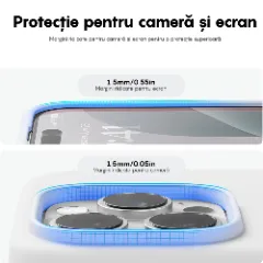 Husa iPhone 16 Pro Max Casey Studios Premium Soft Silicone, de Protectie, Slim, pentru Incarcare Wireless, Margini Ridicate pentru Protectia Ecranului si a Camerelor Alb