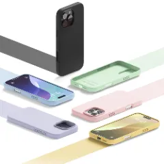 Husa iPhone 16 Pro Max Casey Studios Premium Soft Silicone, de Protectie, Slim, pentru Incarcare Wireless, Margini Ridicate pentru Protectia Ecranului si a Camerelor Alb