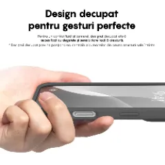 Husa iPhone 16 Pro Max Casey Studios Premium Soft Silicone, de Protectie, Slim, pentru Incarcare Wireless, Margini Ridicate pentru Protectia Ecranului si a Camerelor Dark Grey