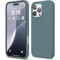 Husa iPhone 16 Pro Max Casey Studios Premium Soft Silicone, de Protectie, Slim, pentru Incarcare Wireless, Margini Ridicate pentru Protectia Ecranului si a Camerelor Midnight Blue 