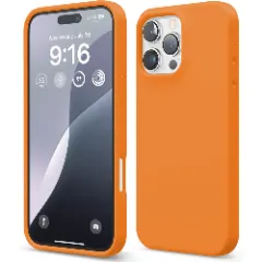 Husa iPhone 16 Pro Max Casey Studios Premium Soft Silicone, de Protectie, Slim, pentru Incarcare Wireless, Margini Ridicate pentru Protectia Ecranului si a Camerelor Nectarine 