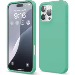 Husa iPhone 16 Pro Max Casey Studios Premium Soft Silicone, de Protectie, Slim, pentru Incarcare Wireless, Margini Ridicate pentru Protectia Ecranului si a Camerelor Webster Green 