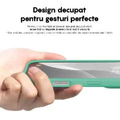 Husa iPhone 16 Pro Max Casey Studios Premium Soft Silicone, de Protectie, Slim, pentru Incarcare Wireless, Margini Ridicate pentru Protectia Ecranului si a Camerelor Webster Green